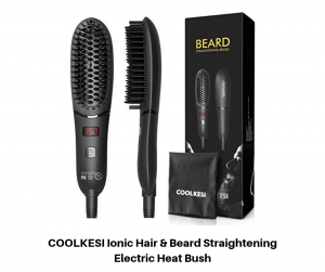 COOLKESI Ionic Hair & Beard Straightening Electric Heat Bush