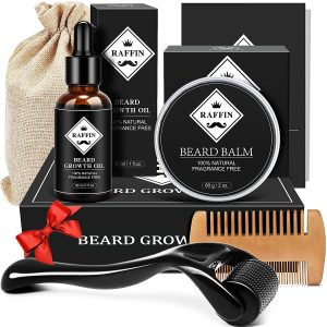 Beard Growth Kit - Derma Roller for Beard Growth, Beard Kit with Beard Roller
